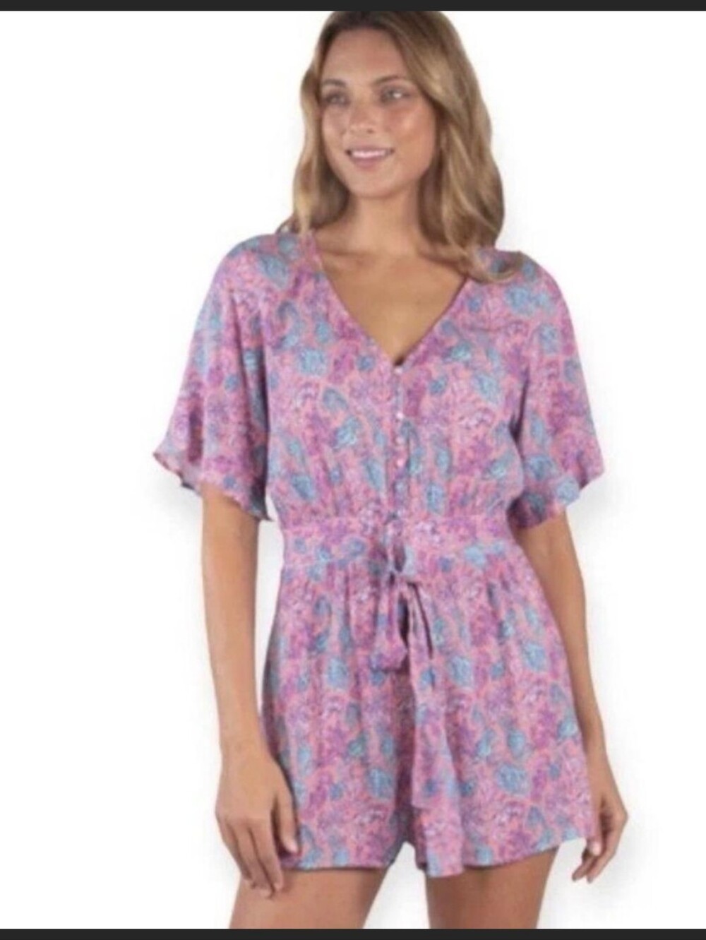 Simply Southern Seahorse Print Romper